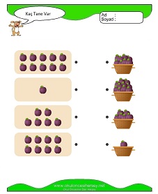 Kaç Tane Var Çalışma Sayfaları